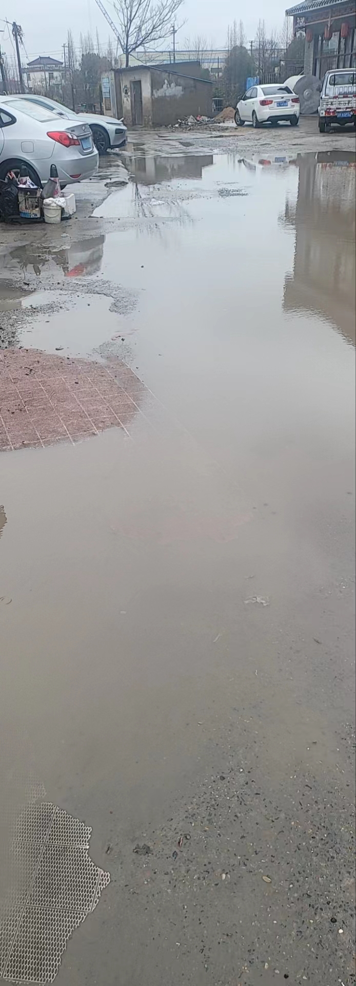 积水很深